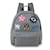 Back Pack Super Star Gris Mb8005 Nuovo