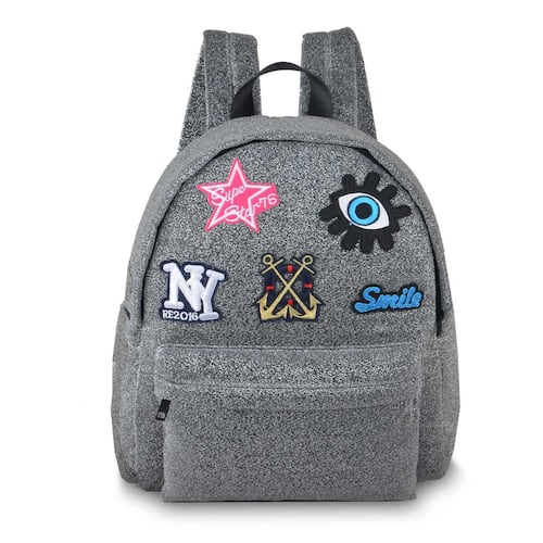 Back Pack Super Star Gris Mb8005 Nuovo