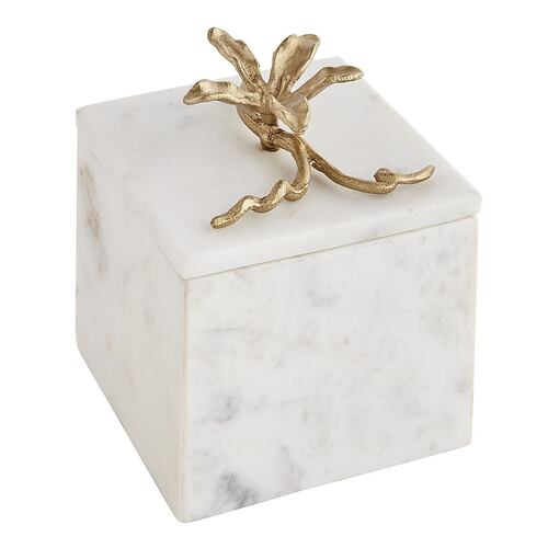 Square Marble Trinket Caja Golden Pier 1 Imports