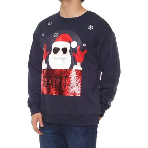 Sudadera Lentejuelas De Navidad Jeanious G Marino Para Hombre