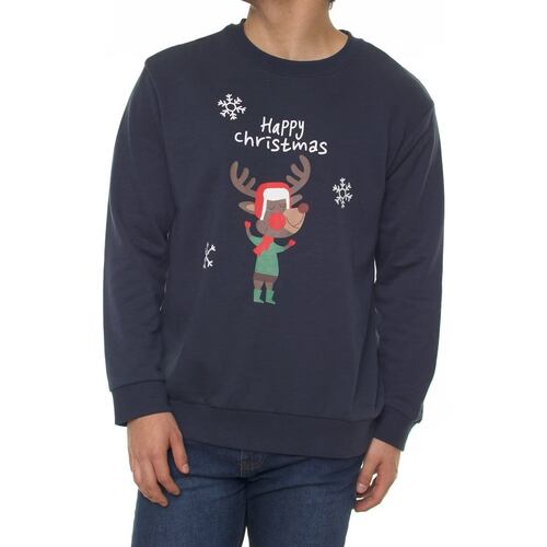 Sudadera Santa De Navidad Jeanious M Marino Para Hombre
