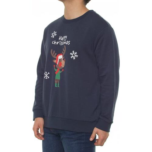 Sudadera Santa De Navidad Jeanious M Marino Para Hombre