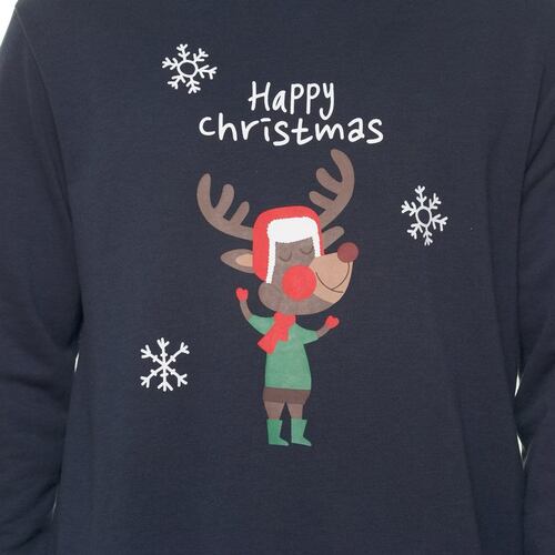 Sudadera Santa De Navidad Jeanious M Marino Para Hombre