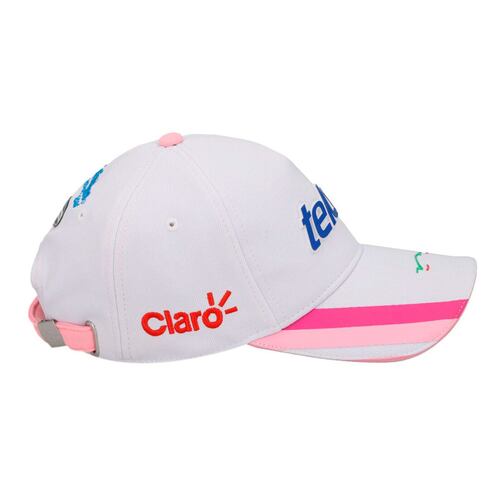 Gorra blanca Pole Position logo 23 para dama