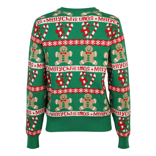 Suéter Estampado de Jengibre Navidad Jeanious para Mujer