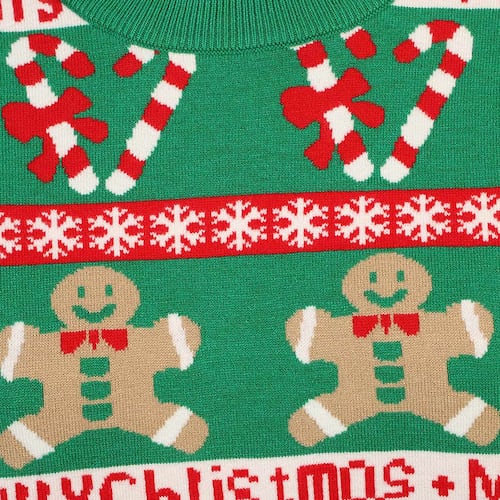 Suéter Estampado de Jengibre Navidad Jeanious para Mujer