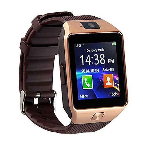 TKYDZ09GD Dorado Smart Watch Con Cámara 2.0M y Ranura Para Tarjeta SIM