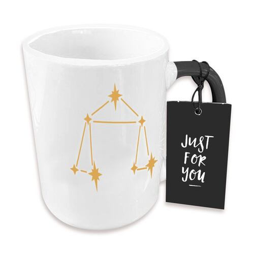 Taza de Cerámica con diseño de Constelacion Signo Zodiacal LIBRA
