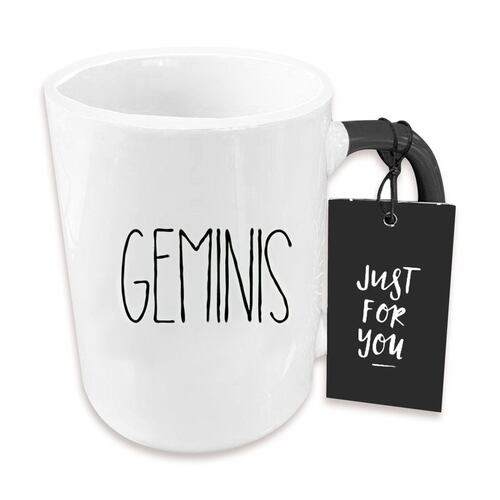 Taza de Cerámica con diseño de Constelacion Signo Zodiacal GEMINIS