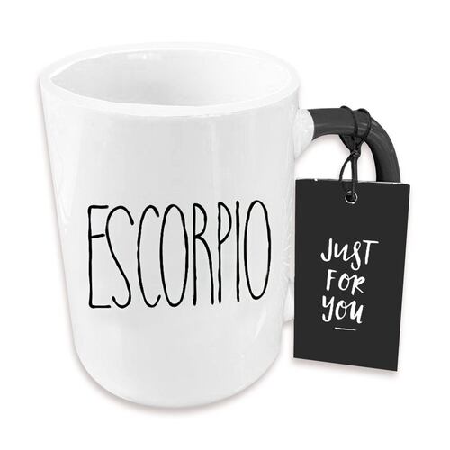 Taza de Cerámica con diseño de Constelacion Signo Zodiacal ESCORPIO