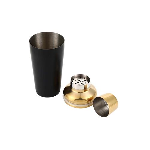 Shaker Martini Acero Inoxidable 500 ml Dorado-Negro Home Nature