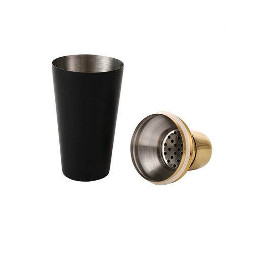 Shaker Martini Acero Inoxidable 500 ml Dorado-Negro Home Nature
