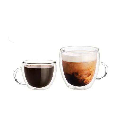 Set 2 Tazas de Vidrio Doble Pared 250 ml Home Nature