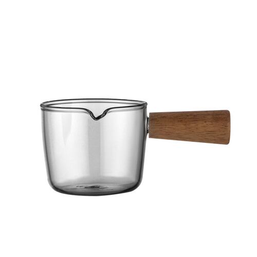 Taza de Cristal con Agarre de Madera para Espresso 100 ml Home Nature