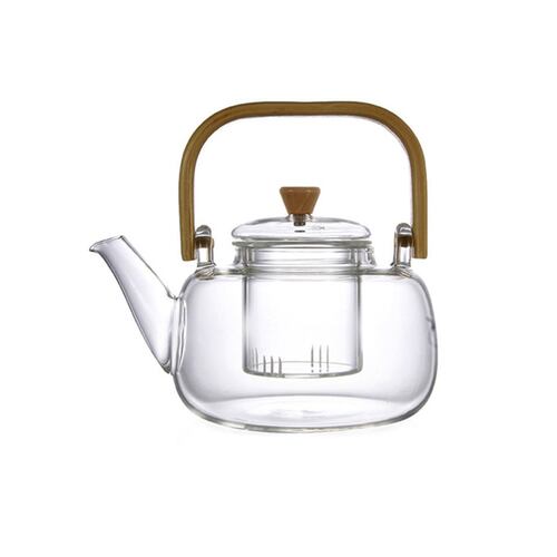 Tetera Cristal y Bambú 1000 ml Home Nature