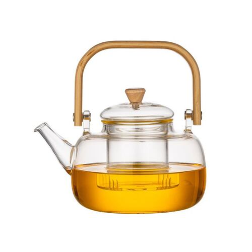 Tetera Cristal y Bambú 1000 ml Home Nature