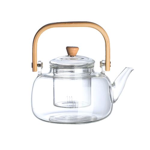 Tetera Cristal y Bambú 1000 ml Home Nature