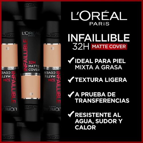 Base de Maquillaje Infallible 32H Matte Cover 155 Natu