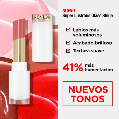 Brillo Labial Revlon Glass Shine White Packcherry Luster