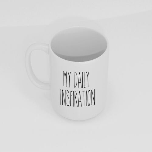 Taza Cerámica Home Nature  My Daily Inspiration 15oz