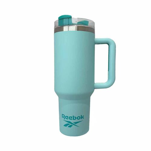 Set de Thermo y Funda con Correa REEBOK de 1.200 ml Color Verde Azulado