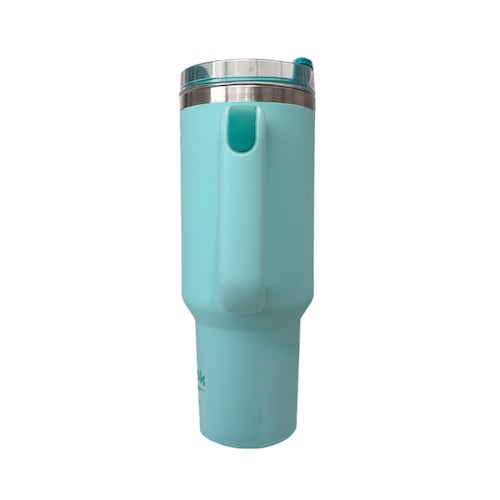 Set de Thermo y Funda con Correa REEBOK de 1.200 ml Color Verde Azulado