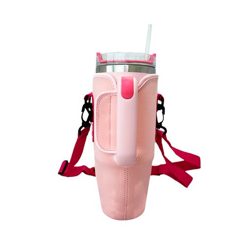 Set de Thermo con Funda y Correa REEBOK de 1.200 ml Color Rosa