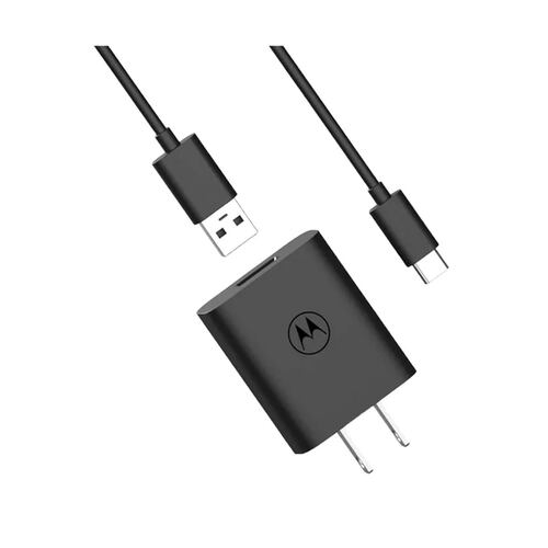 Cargador Motorola USB TurboPower 20W Carga Rápida 3 USB-C