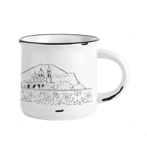 Taza en Cerámica Estilo Pocillo 14 oz Edición "Pueblos Mágicos" Cholula Home Nature