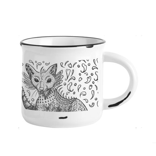Taza en Cerámica Estilo Pocillo 14 oz Edición "Alebrije" Zormari Home Nature