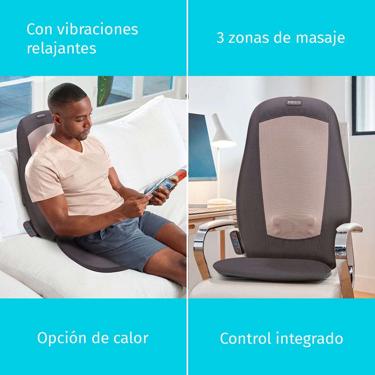 Homedics Asiento Masajeador Tipo Shiatzu