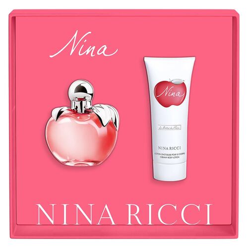 Nina Ricci Nina Set Para Dama Perfume EDT 80ML + Body Lotion 100ml