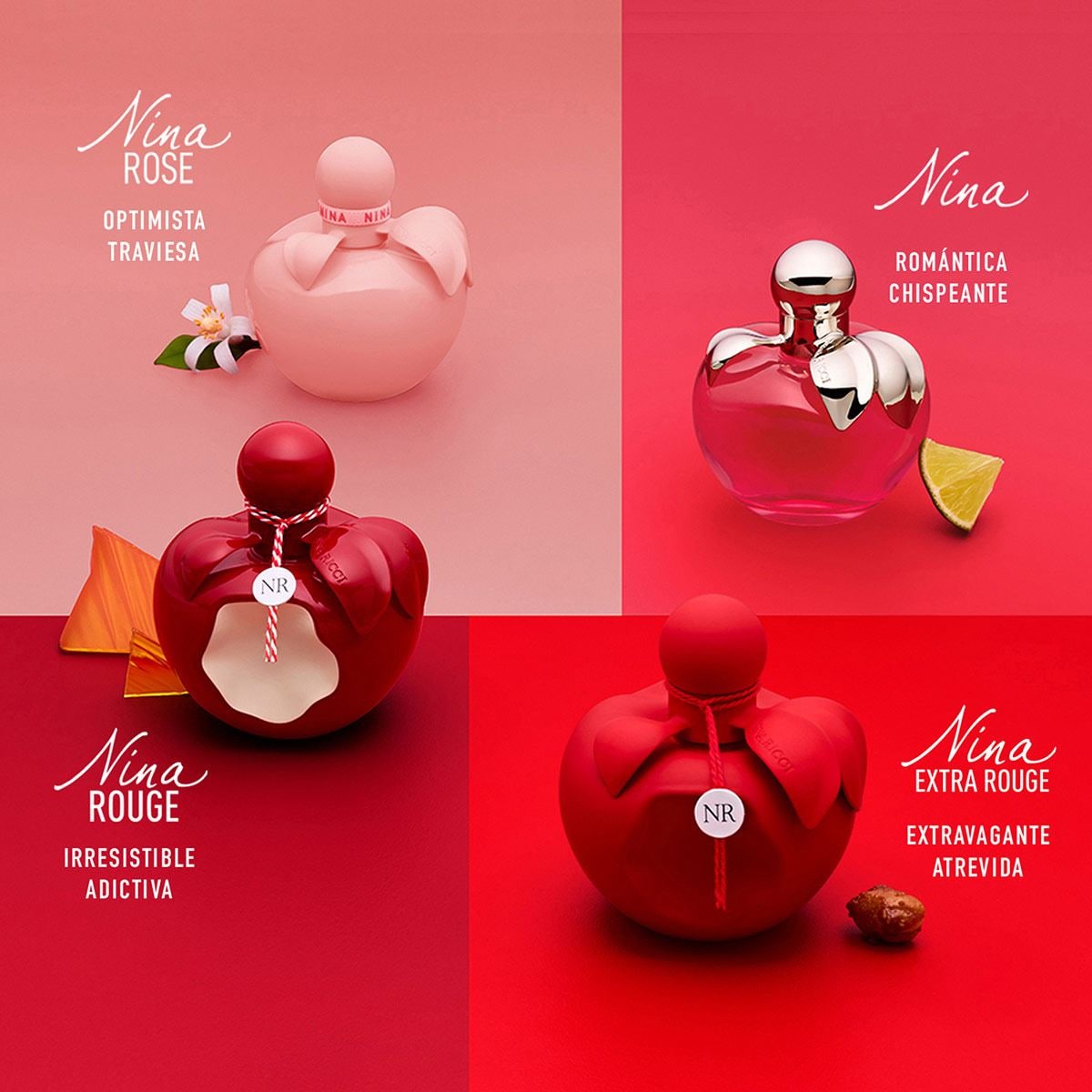 Nina Ricci Nina Extra Rouge Set para Dama Perfume EDP 50ml Body