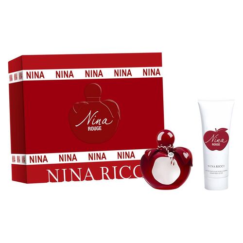 Nina Ricci Nina Rouge Set Para Dama Perfume EDT 50ml + Body Lotion 75ml