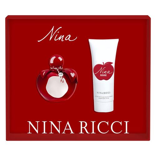 Nina Ricci Nina Rouge Set Para Dama Perfume EDT 50ml + Body Lotion 75ml