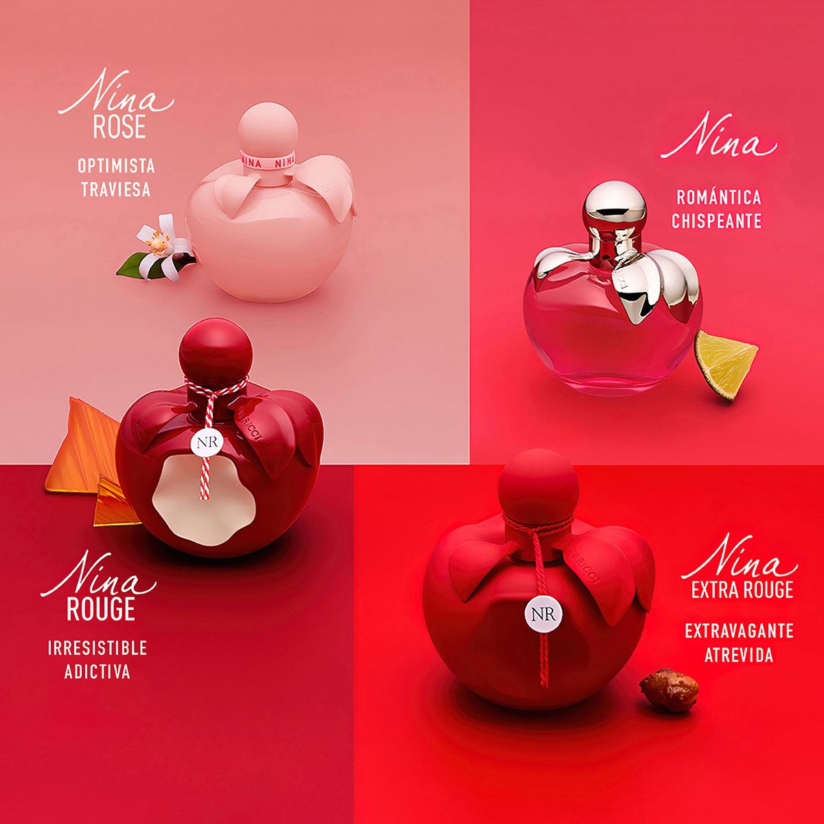 Nina Ricci Nina Rouge Set Para Dama Perfume EDT 50ml Body Lotion 75ml