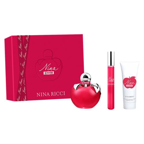 Set para Mujer Nina Ricci Nina Le Parfum EDP 80ml + Body Lotion 75ml + Roll On 10ml