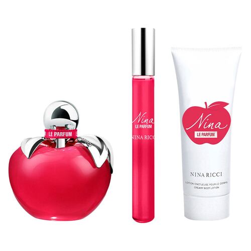 Set para Mujer Nina Ricci Nina Le Parfum EDP 80ml + Body Lotion 75ml + Roll On 10ml