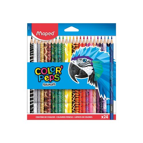 Set 24 Lápices Maped Color'Peps Animals