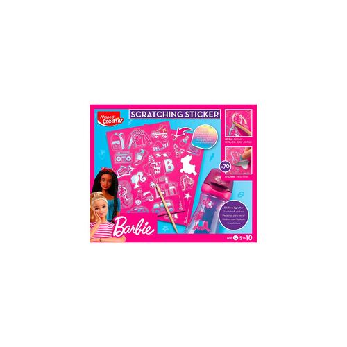 Set Barbie Maped Creativ Scratching Sticker