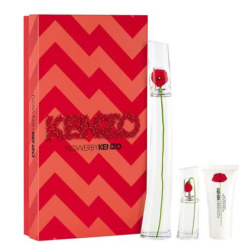 Set para Dama Flower by Kenzo Eau De Parfum 100ml + travel spray 15ml + crema perfumada 50ml  Kenzo