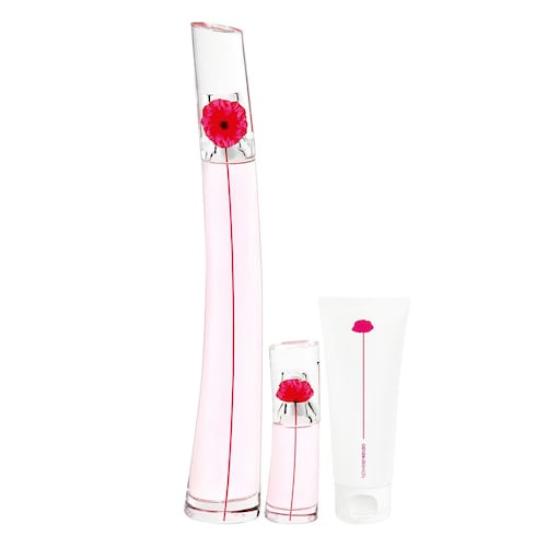 Set de fragancia femenina Flower by Kenzo Poppy Bouquet Eau de Parfum 100 ml, + perfume de viaje 15 ml + crema corporal 75 ml