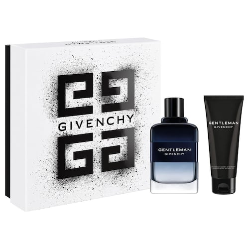 " Set de fragancia masculina Gentleman Givenchy Eau de Toilette Intense 100 ml, + gel de ducha corporal 75 ml."