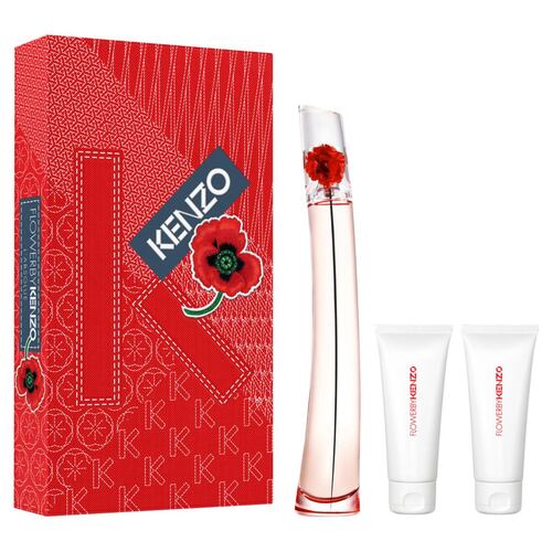 Kenzo  Set de fragancia femenina Flower by Kenzo L'Absolue Eau de Parfum 100 ml, + Duo de bálsamo corporal humectante 75 ml