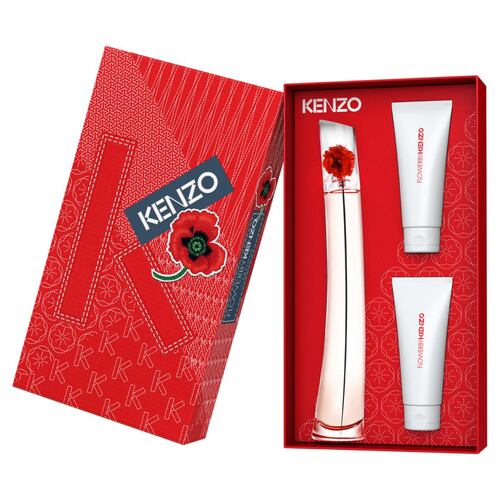 Kenzo  Set de fragancia femenina Flower by Kenzo L'Absolue Eau de Parfum 100 ml, + Duo de bálsamo corporal humectante 75 ml