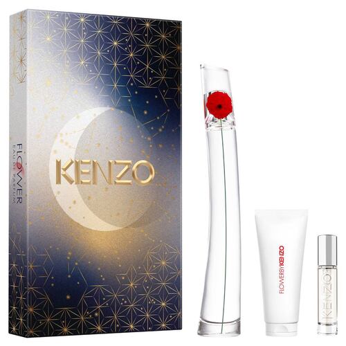 Set fragancia para mujer Flower by Kenzo EDP 100 ml + Crema corporal 75ml + Perfumero de viaje
