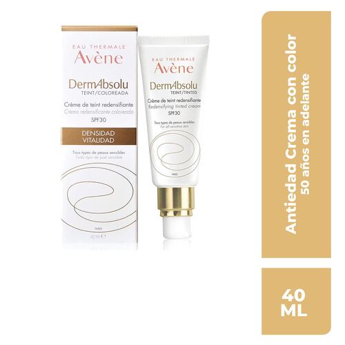Dermabsolu Crema Redensificante Con Color, Todo tipo de piel, FPS 30, 40ml