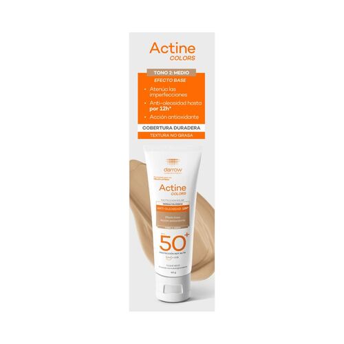 Actine Colors Protector Solar con Vitamina E Tono Medio
