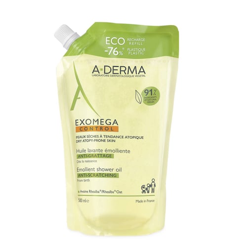 A-Derma Exomega Control Eco-refill de Aceite de Ducha Emoliente 500ml