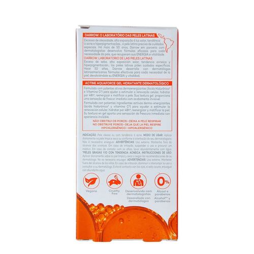 Darrow Actine Aquaforce Gel Hidratante Para Piel Grasa 40Gr